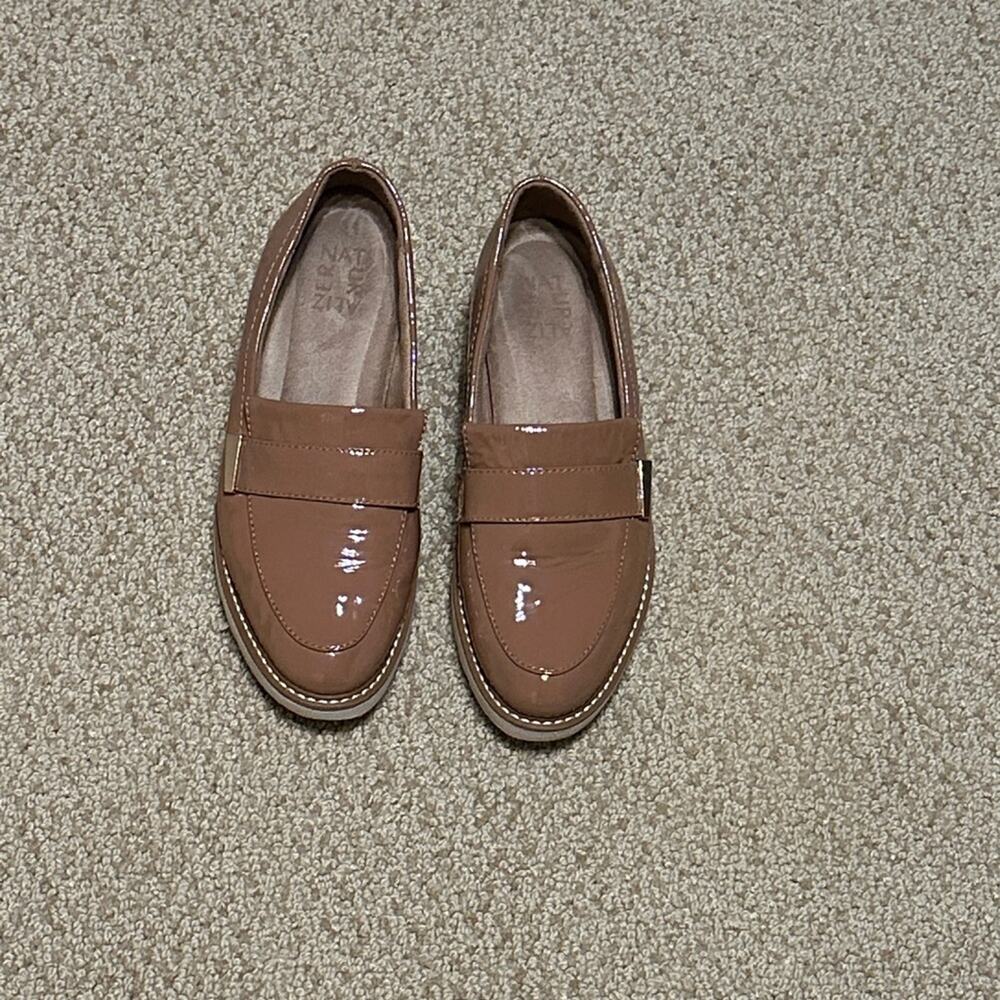 Naturalizer Brown Patent Loafers - size 7